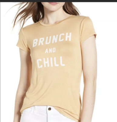 Trendy T-Shirt Brunch & Chill Hot Style Cute Look Tee Sunday Funday Shirt
