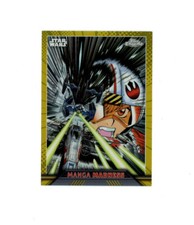 RARE 2023 Topps Chrome STAR WARS GOLD REFRACTOR SP LUKE SKYWALKER 13/50 MM-12