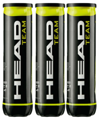 HEAD Team Tennisbälle, (3 Röhren x 4 Bälle)