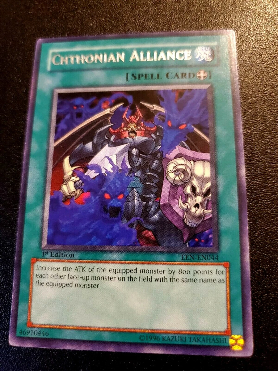 YUGIOH! 1-CHTHONIAN ALLIANCE-RARE-1ST EDITION-EEN-EN044
