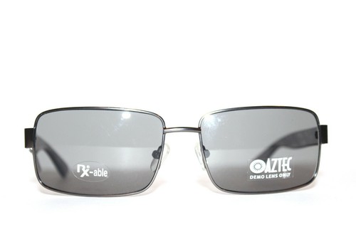 NEW AZTEC AZ 3004 GM GUNMETAL GRAY SUNGLASSES METAL MENS RX FRAMES 60-16-135 MM - Picture 2 of 6