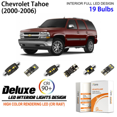 LED Interior Light Kit for Chevy Tahoe GMT800 2000-2006 White Light Bulb Upgrade