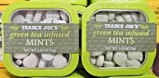Trader Joe’s Green Tea Infused MINTS 1.23oz 35g (2 Tins)