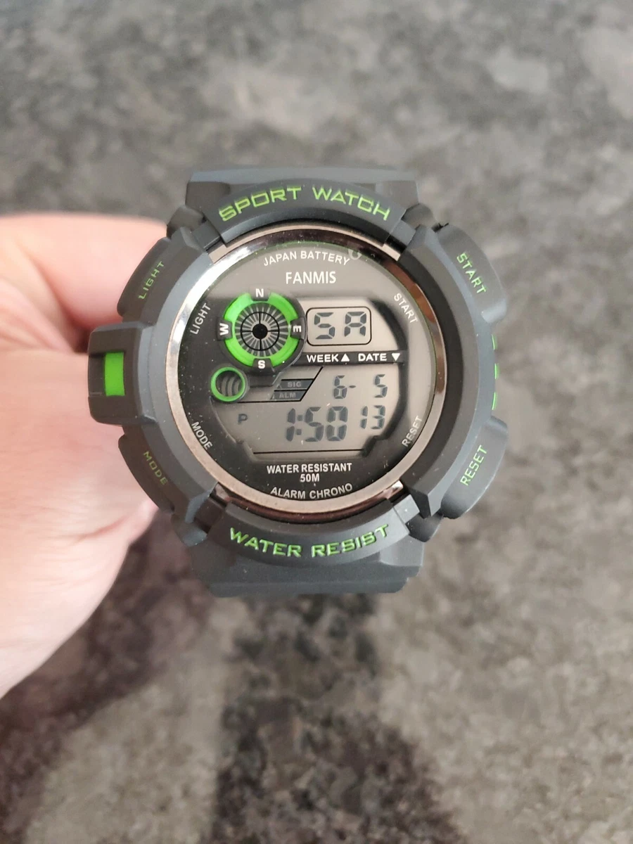Fanmis Mens Military Multifunction Digital LED Watch Electronic