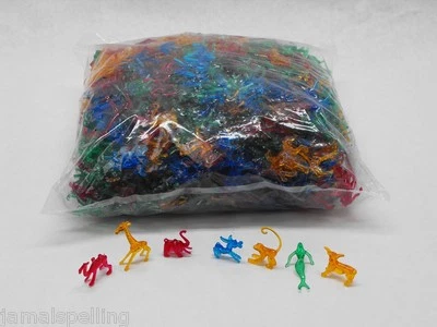 1000 piece Asst. Color ANIMAL ZOO PICKS Cocktail GlassTiki Drink Garnish Monkeys