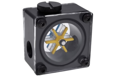 Alphacool Eisflügel Durchflussanzeiger G1/4 eckig - Acetal