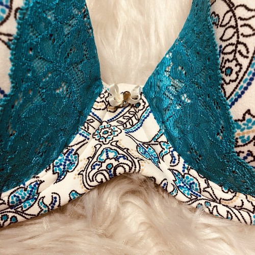 Soma 34D Bra Embraceable Full Coverage Lace Trim Underwire Back Closure Stretch - Picture 4 of 7