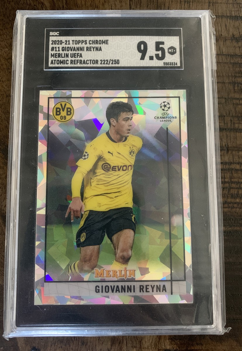 2020-21 Topps MERLIN Giovanni Reyna グリーン 2020-21 Topps Merlin Giovanni Reyna Green REFRACTOR BVB