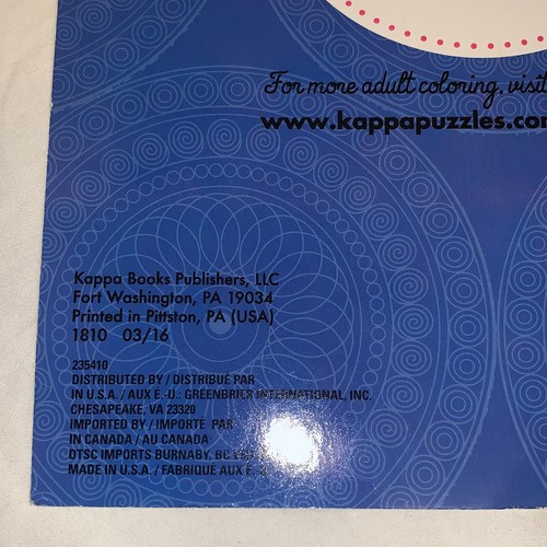 Kaleidoscope Coloring Book FREE SHIPPING - Picture 4 of 8