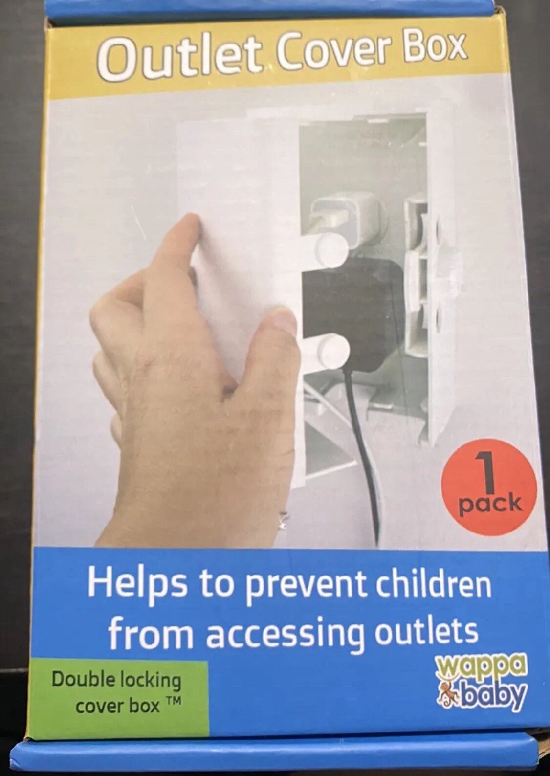 Double Locking Outlet Cover Box Wappa Baby eBay