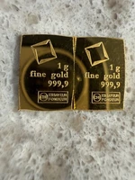 Valcambi- 2 Grams .9999 Fine Gold Combi-Bar Breakable Gold Valcambi Bars