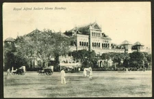 Royal Alfred Soldiers Home Bombay India postcard 1910s