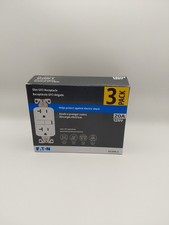 Eaton GF20W-3 PACK White GFCI Decorator Outlet Receptacle 20A 125V New G1  