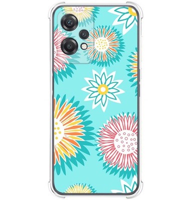 Hülle Silikon Stoßfest für Oneplus Nord CE 2 Lite 5G Design Blumen 05 Zeichnung