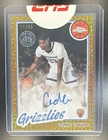 Cedric Coward 2025-26 Topps #80CR2-CC 1980 Chrome Rookie Auto Gold Mojo /50 RC