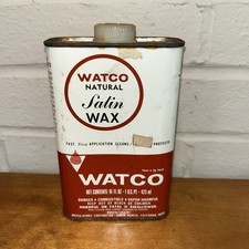 Watco, Satin Finishing Wax, Natural, Pint Can 85% Full