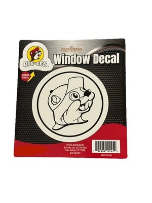 NEW Buc-ee s Window Decal   White with a Bonus Small Buc-ee s Logo