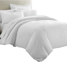 100 Cotton Percale Weave 3PC Duvet Cover Set Cool and Crispy Comforter Cover