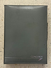 CONCORDE memorabilia : leather covered notepad : Noteblock : with pencil : RARE