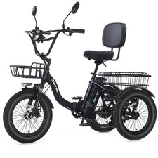 Narrak Fat Tire Folding Electric Trike Peak 1100w 624wh Removable Battery Narrak Fat Tire Folding Electric Trike Peak 1100w 624wh Removable Battery
