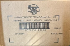 24 Pack of BANANA BOAT SPORT COOL ZONE SPRAY SPF 30 1.8oz