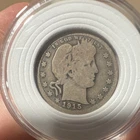 1915 Barber Quarter Denver Silver 25C Circulated US Coin