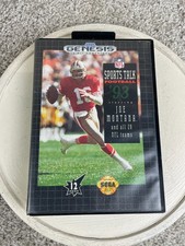 NFL Sports Talk Football 93 Joe Montana Sega Genesis