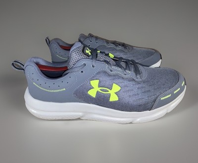 Under Armour Charged Assert Men s Sz 11 Gray White Surge Running Shoes NEW