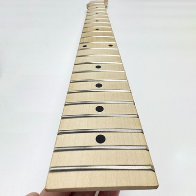 Maple Electric Guitar Neck 22 Frets 25.5 Inch Scale Clear Gloss Finish Smooth