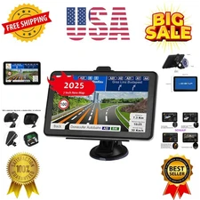 GPS Navigation for Car, Latest 2025 Map 7 inch Touch Screen Car GPS, Voice Tu...