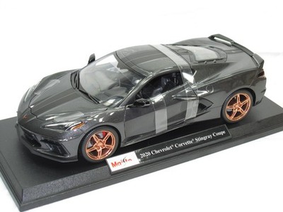 2020 CORVETTE C8 STINGRAY SHADOW GRAY NEW IN BOX 1:18