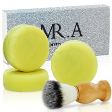 3Pack Shaving Soap for Men, Soaps Puck 2.23 Ounce Pack of 3 