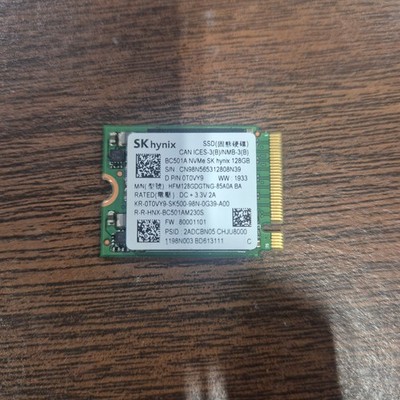 SK hynix | HFM128GDGTNG | BC501A 128GB NVMe M.2 2230 SSD