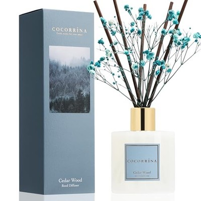 COCORRÍNA Reed Diffuser - 6.7 fl oz Reed Diffuser 6.7 Ounce/1pack Cedar Wood