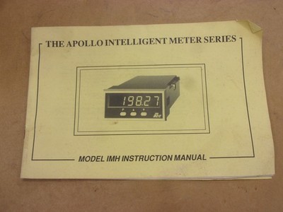 Apollo Model IMH Digital Current Volt Meter Instruction Operators Manual Book