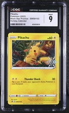 PIKACHU SWSH153 HOLIDAY CALENDAR BLACK STAR PROMOS POKEMON CGC 9 MINT on eBay