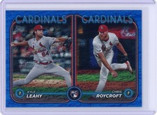 2024 Topps Update Kyle Leahy/Chris Roycroft Blue Holofoil /999 #US189 Cardinals