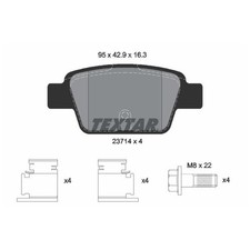Satz Bremsbeläge Bremsklötze hinten für Fiat Stilo 192 | 24413395