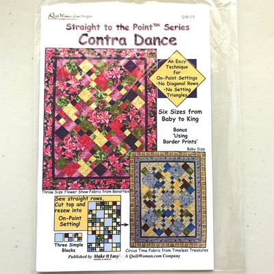 Contra Dance Quilt Pattern Packet Straight to the Point Series 3 Simple Blocks