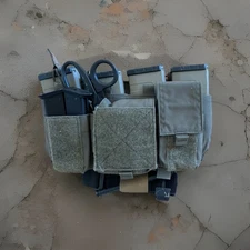 Velocity Systems Quad 5.56 SwiftClip® Placard, GP Ranger Green Chest Rig Panel