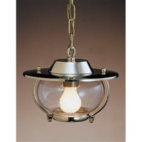 Messing Pendelleuchte Rund Ø26Cm Glas Schirm Maritim Ancona Esszimmer Lampe
