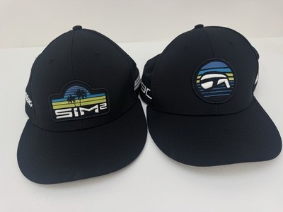 Taylor Made SiM2 SnapBack Golf Hats Caps Black Lot Of 2 / P 780 EXC