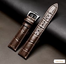 Brown Alligator Strap Cartier Tank XL - Leather 23mm Watch Strap - Premium