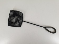 Aquarium Kescher Fischnetz Fangnetz 11x9x34cm schwarz