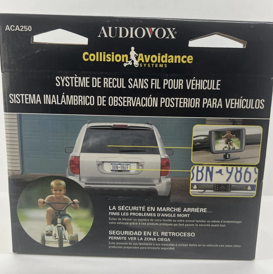 Audiovox 2.5” Wireless Vehicle Rear Observation System Backup System ACA250 New - Image 4 of 4