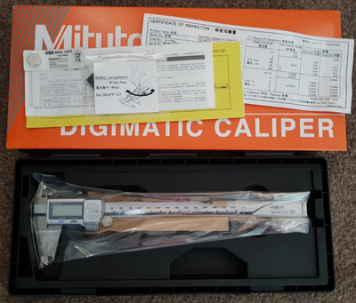 Mitutoyo 500-753-20 Digital ABS Messschieber Kühlmittelfest IP67 0-200mm/0-8   Zoll