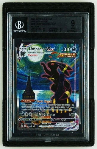 2021 Pokemon S&S Evolving Skies ALT ART #215 Umbreon VMAX SECRET HOLO BGS 9 MINT