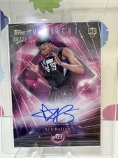 2025-26 Topps Midnight Ace Bailey Dark Matter Auto Winter Solstice /35 Utah Jazz