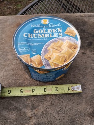 Vintage Kathryn Beich Golden Crumbles Candy Tin