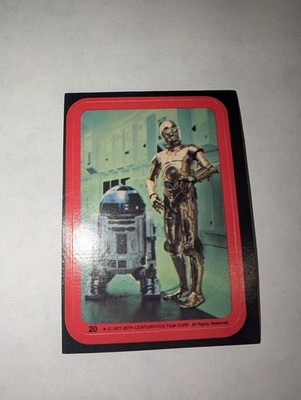 C-3po, R2-D2 - 1977 Topps Star Wars #20